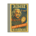 Albert Einstein - Power of Relativity Hardcover Journal featuring vintage design with Einstein's portrait and iconic equation.