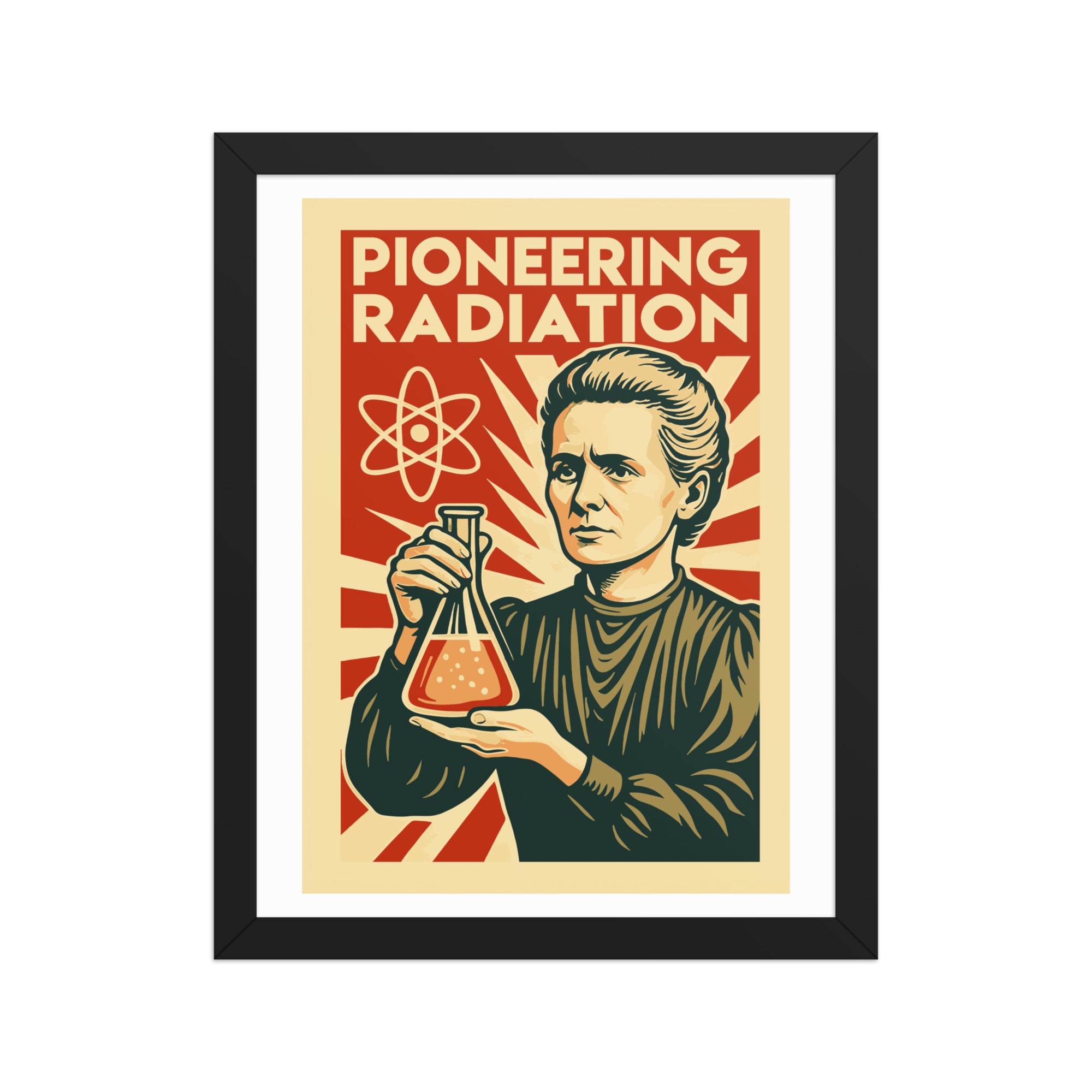 Marie Curie - Pioneering Radiation Framed Poster