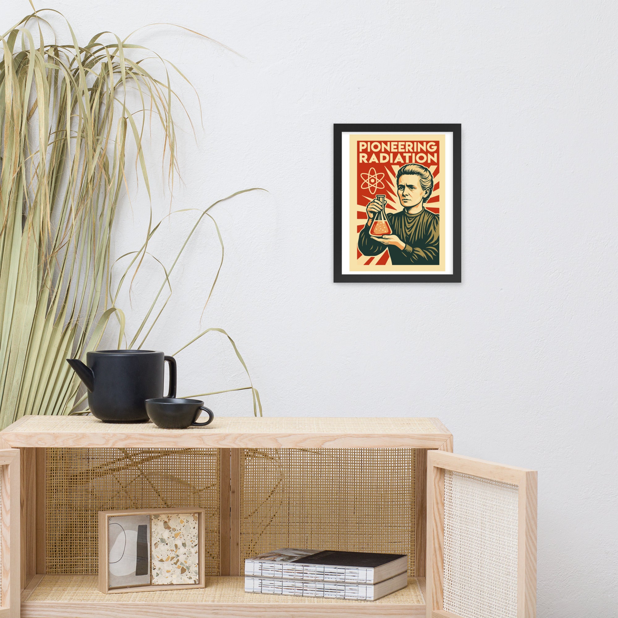 Marie Curie - Pioneering Radiation Framed Poster
