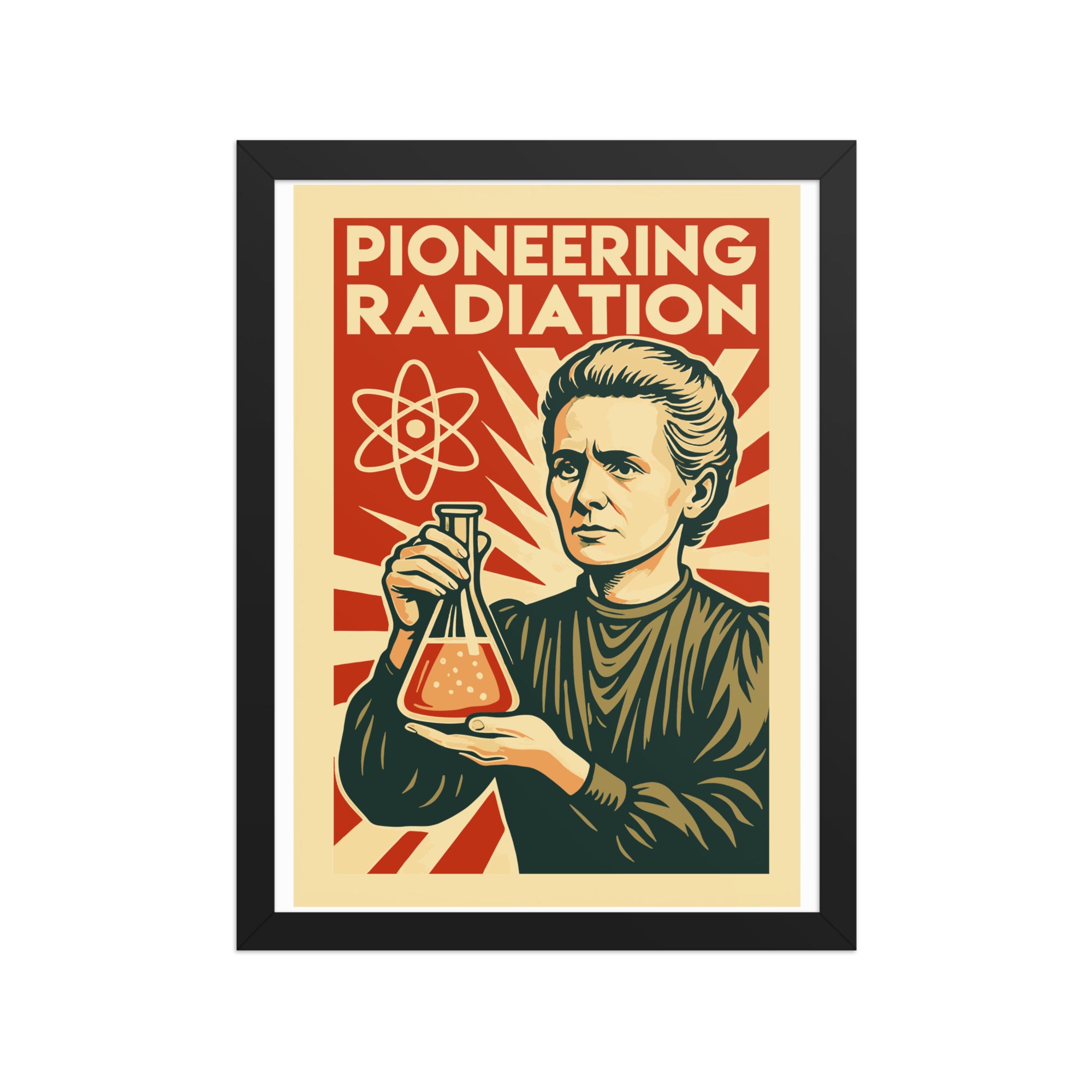 Marie Curie - Pioneering Radiation Framed Poster