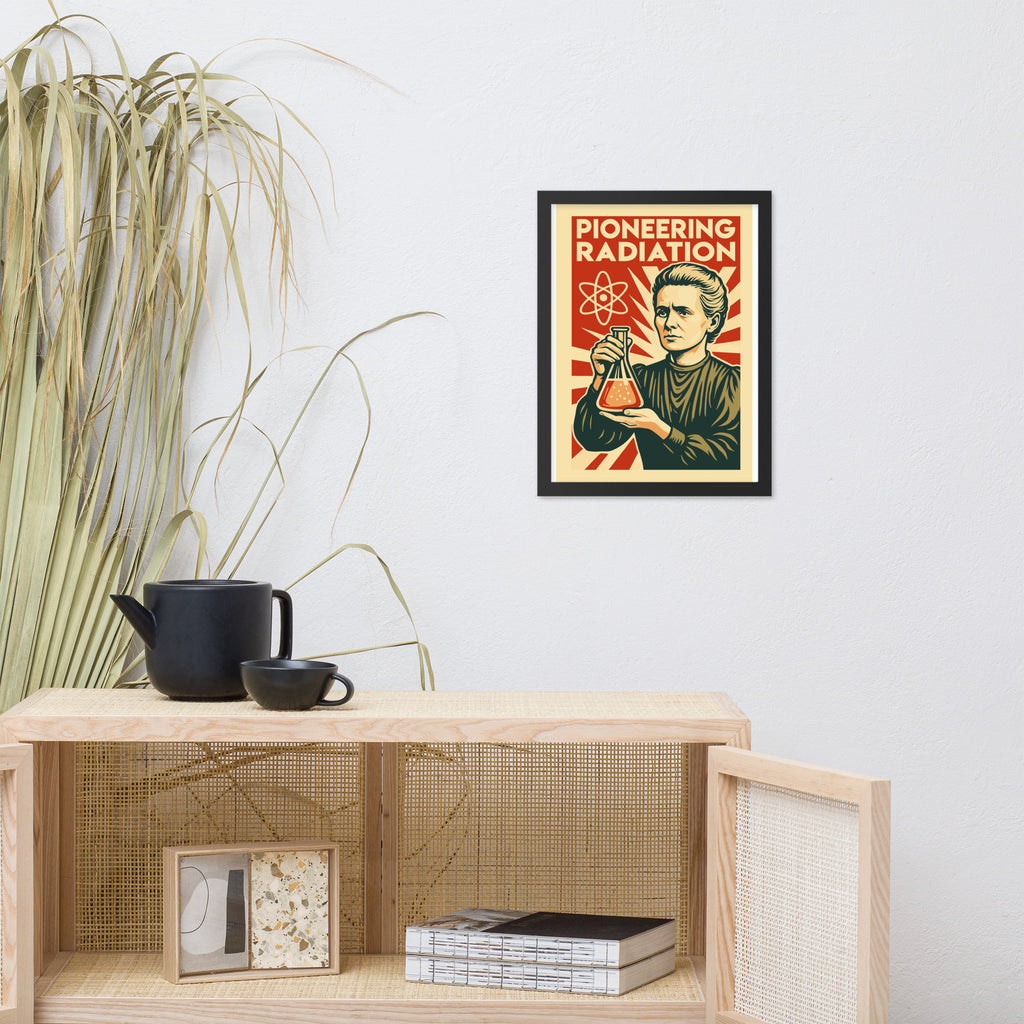 Marie Curie - Pioneering Radiation Framed Poster