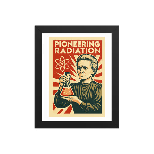 Marie Curie - Pioneering Radiation Framed Poster