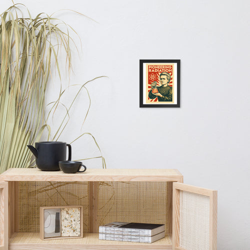 Marie Curie - Pioneering Radiation Framed Poster