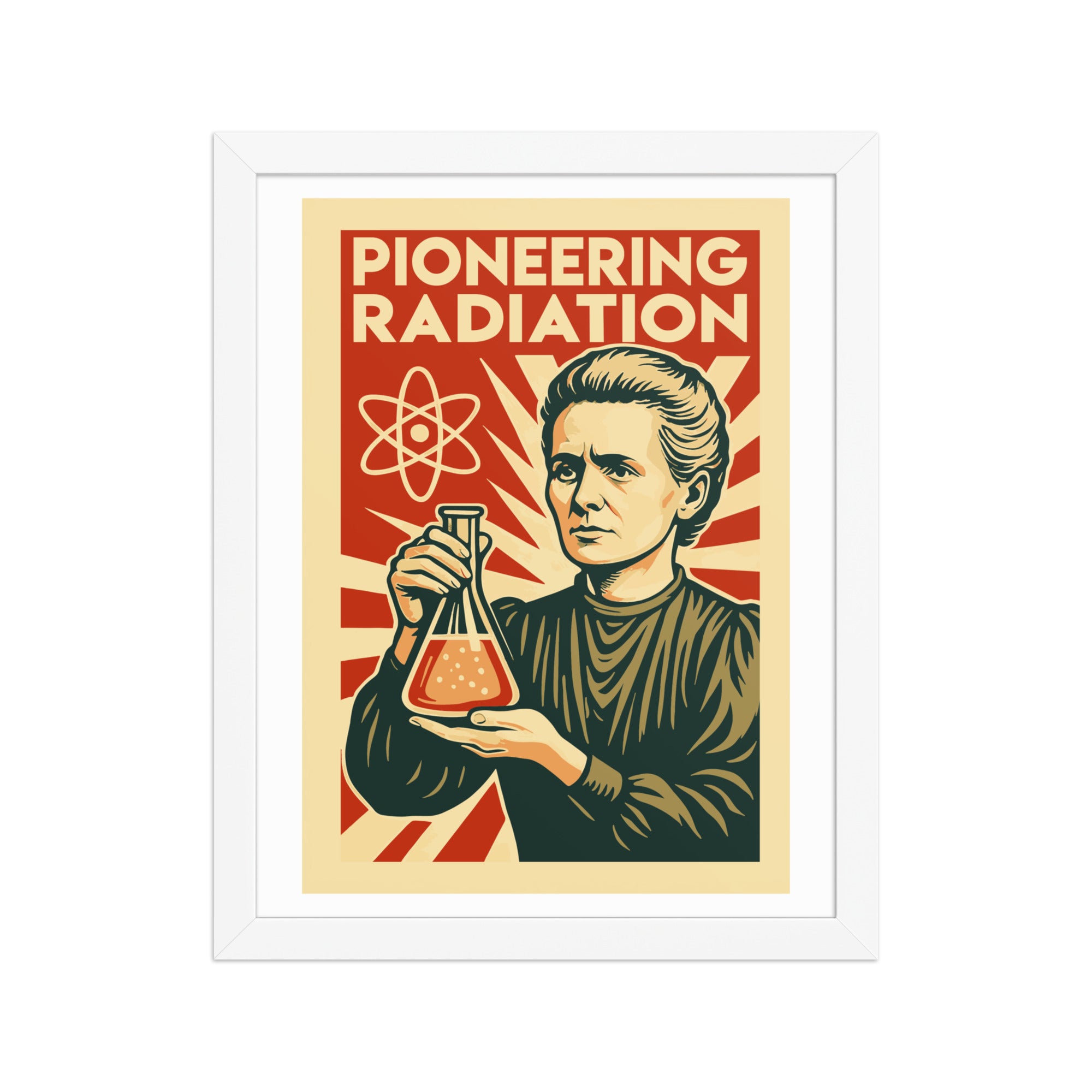 Marie Curie - Pioneering Radiation Framed Poster