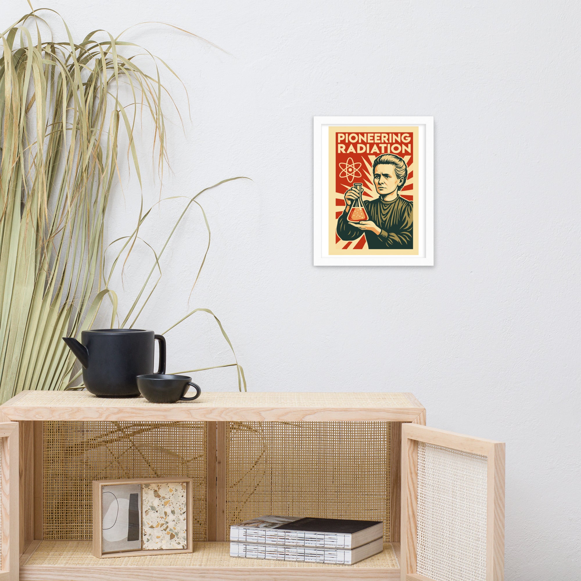 Marie Curie - Pioneering Radiation Framed Poster