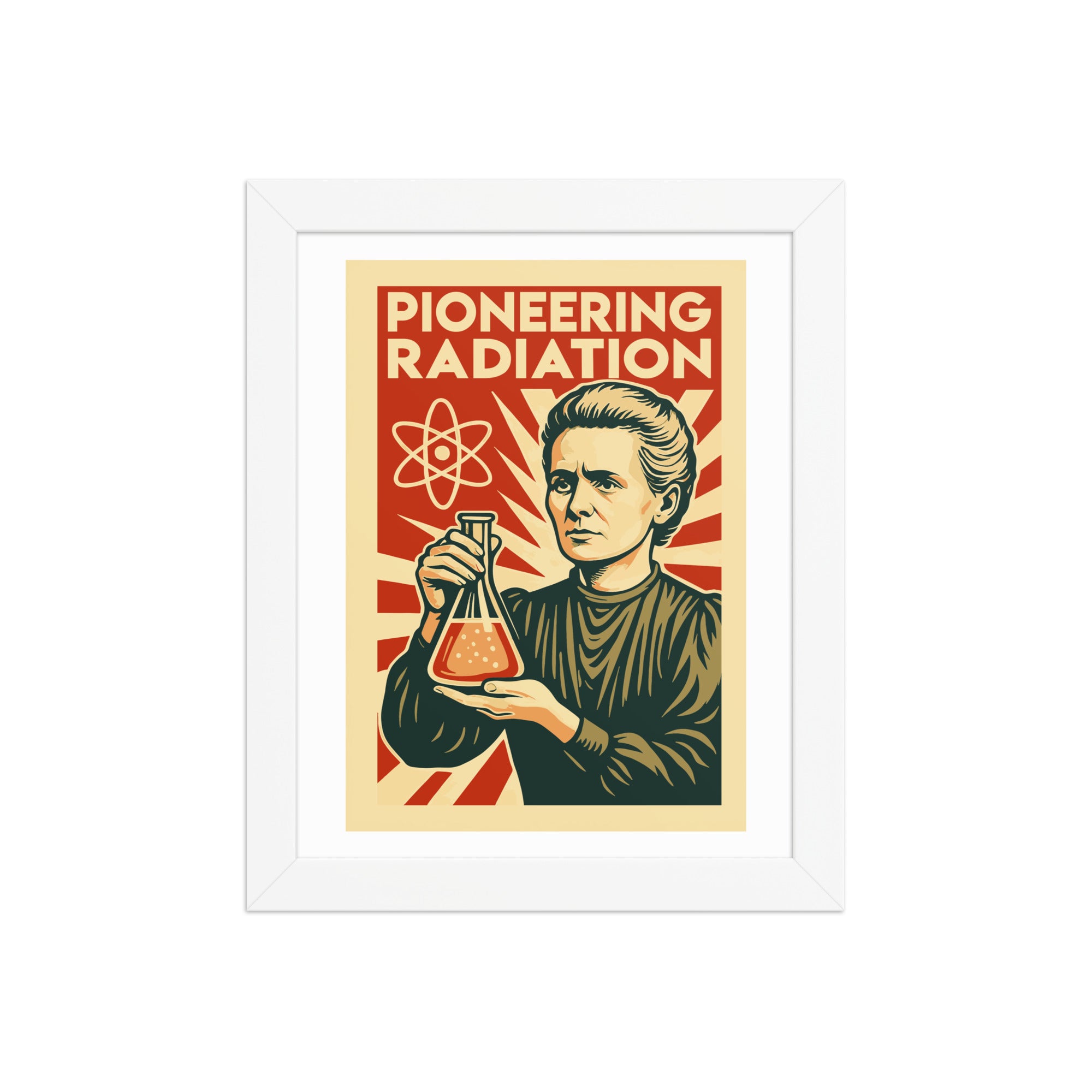 Marie Curie - Pioneering Radiation Framed Poster