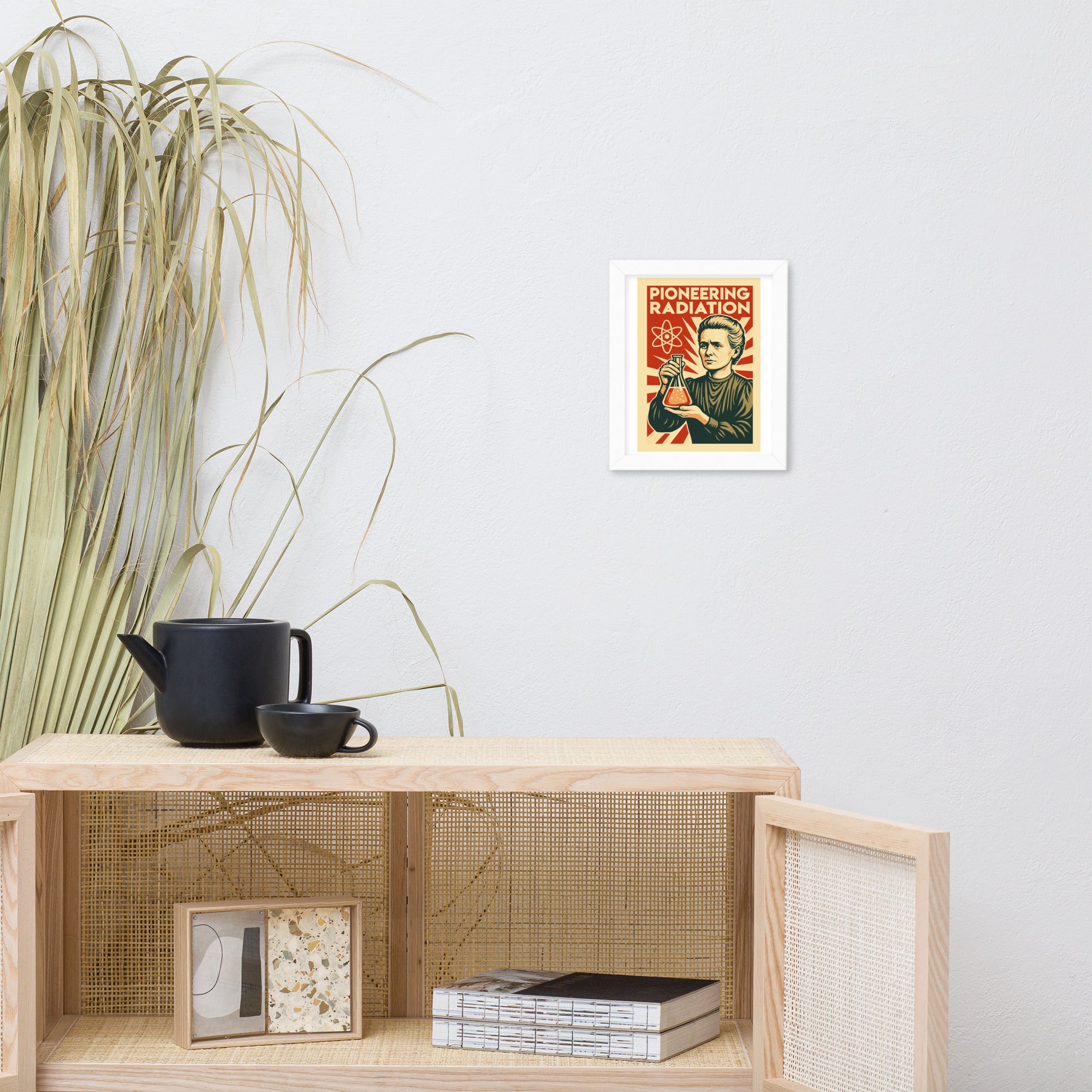 Marie Curie - Pioneering Radiation Framed Poster