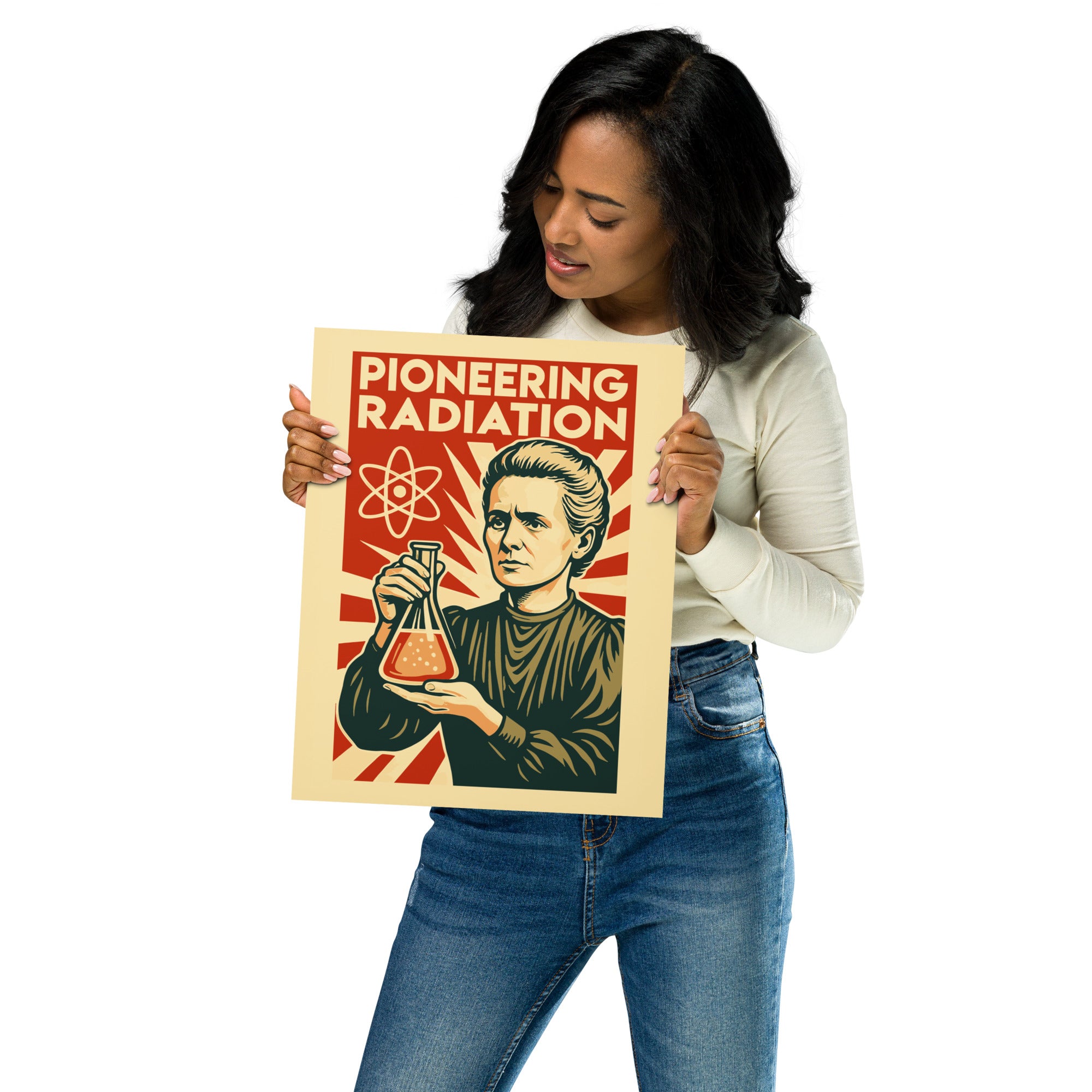 Marie Curie - Pioneering Radiation Poster