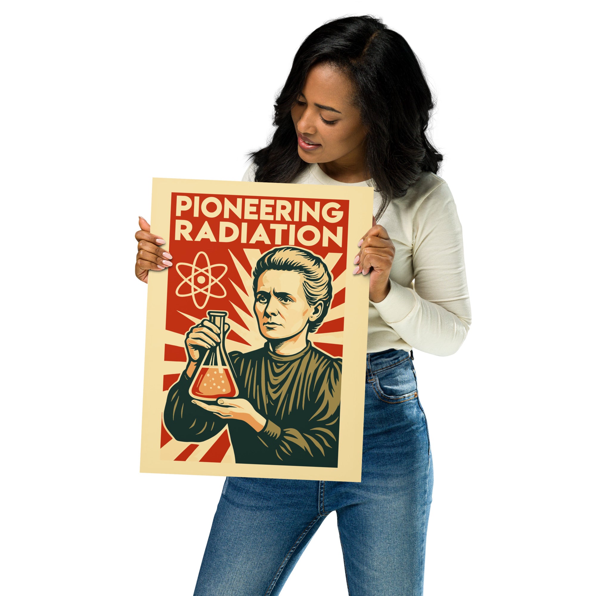 Marie Curie - Pioneering Radiation Poster